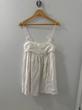 Reformation Cream Spaghetti Strap Dress